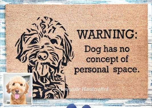 *Custom Pet Portrait Doormat – Hand-Designed & Personalized