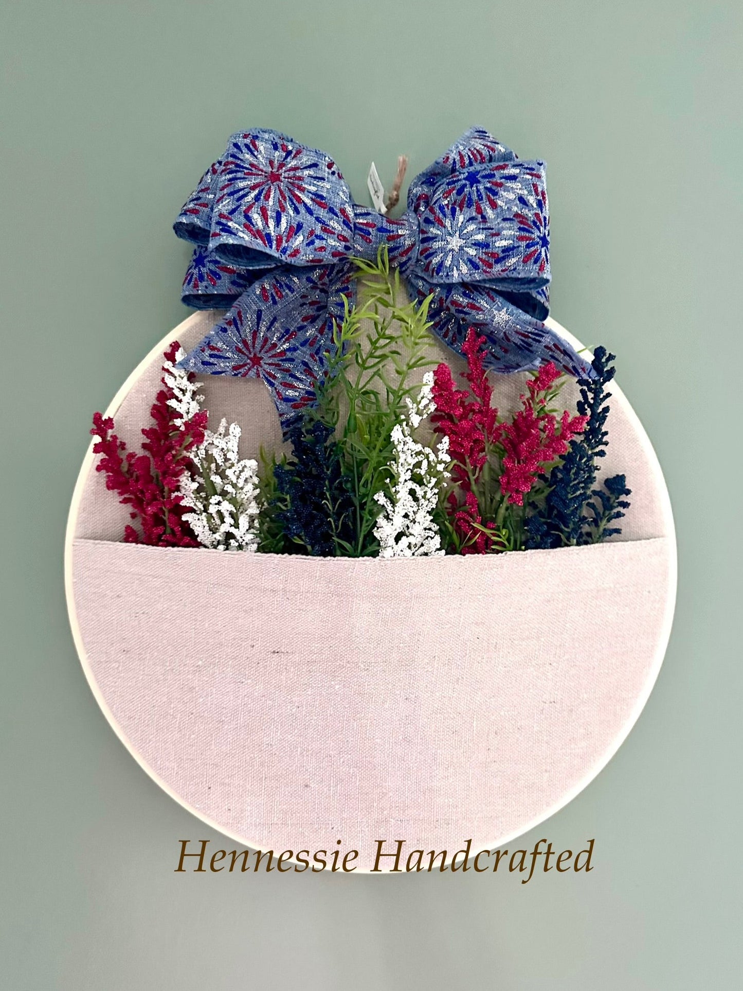 *Wreath | Wooden Hoop Pocket