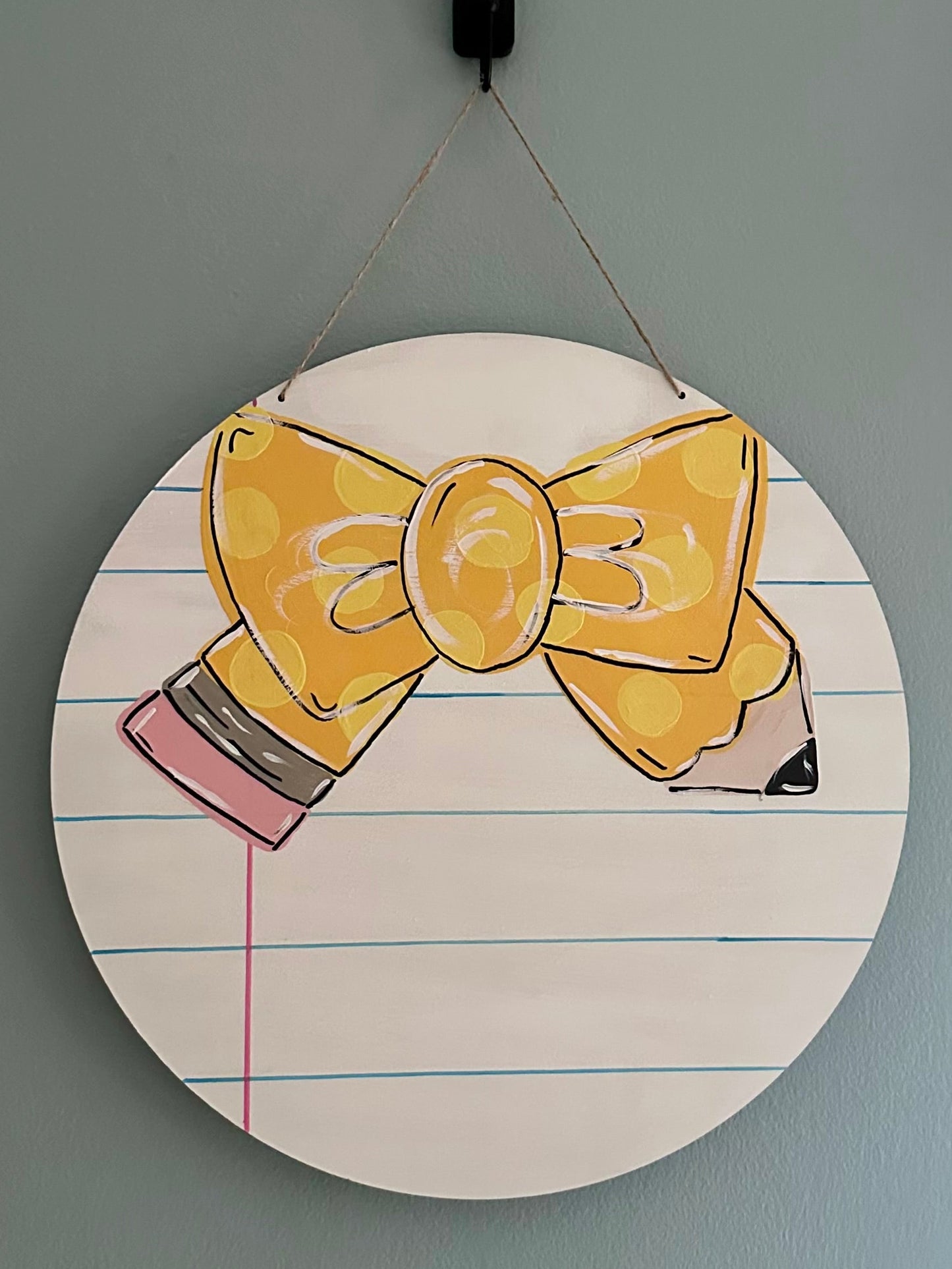 *Painted Teacher Door Sign